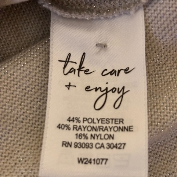 NIC+ZOE Gray Long Sleeve Relaxed Crew Neck Sweater - Picture 3 of 8